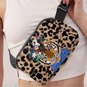 Leopard Print Crossbody Bag